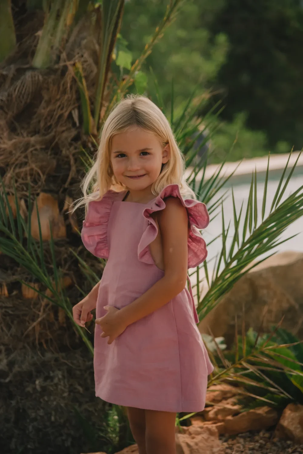 Lillie Romper - Pink - Image 3