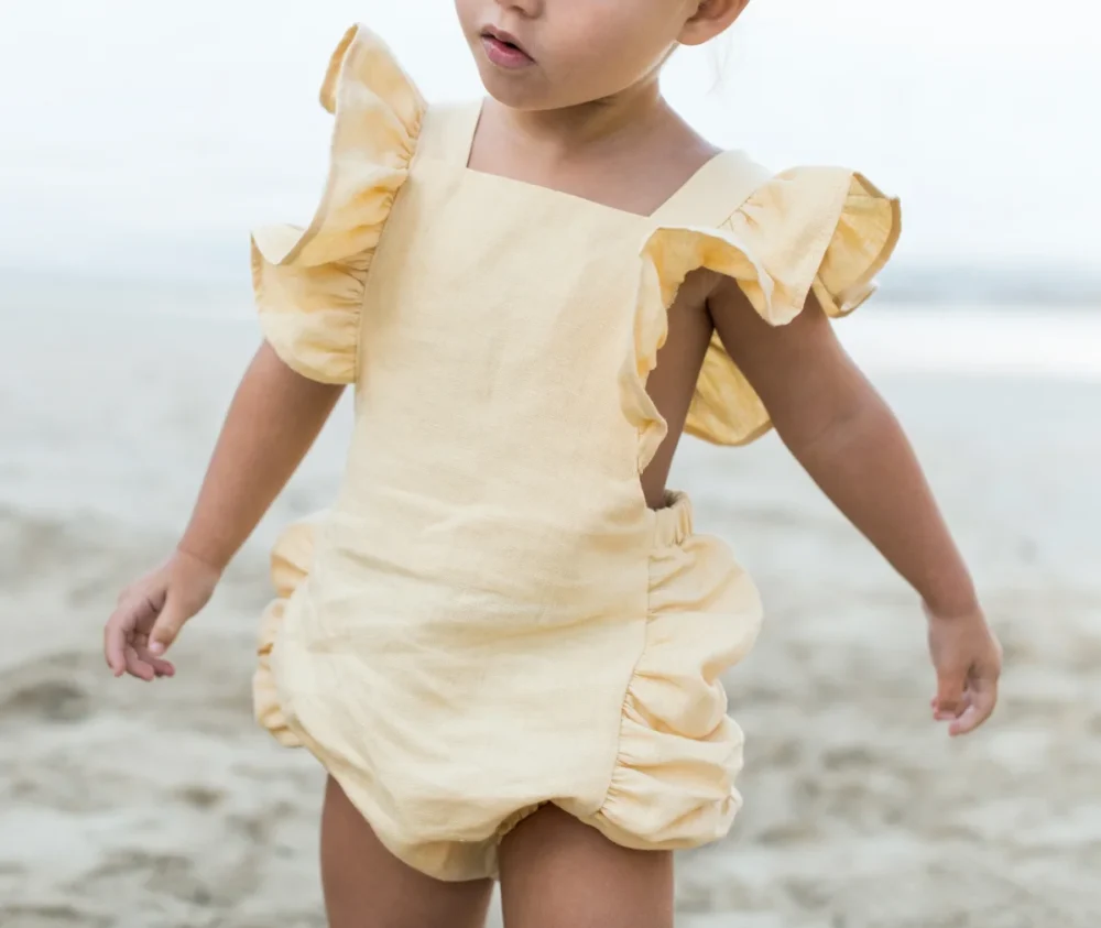 Lillie Romper - Yellow - Image 2