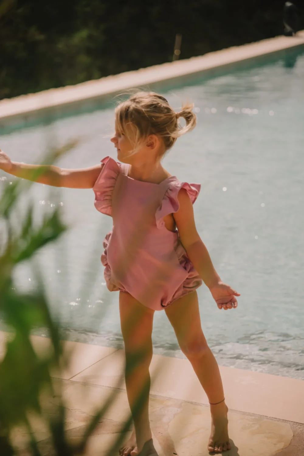 Lillie Romper - Pink - Image 2