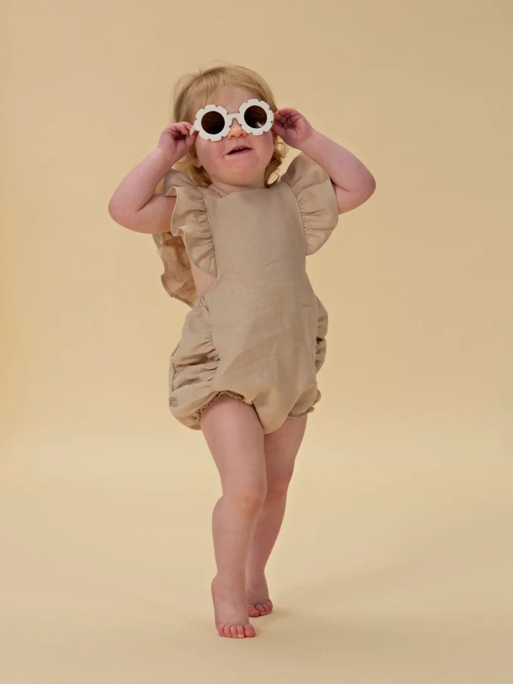 Lillie Romper - Sand
